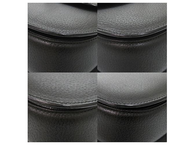 Borsa in pelle Gucci Bamboo Nero - vista 5