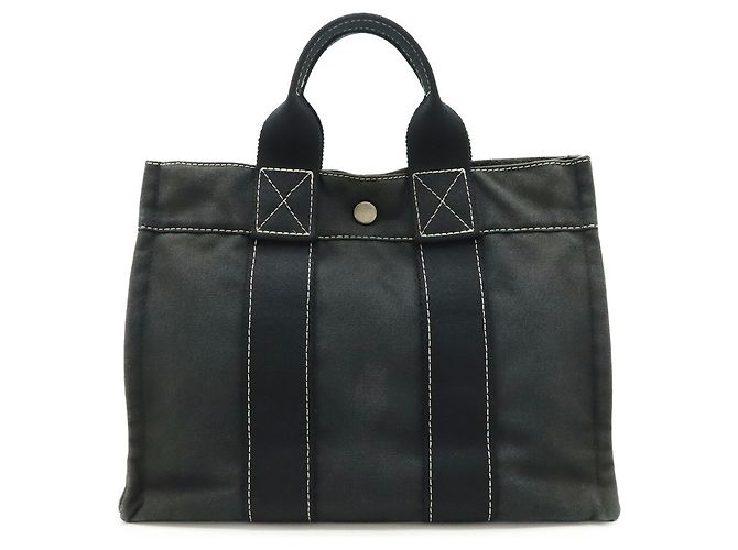Hermès Borsa tote PM Deauville Hermes Nero - vista 2