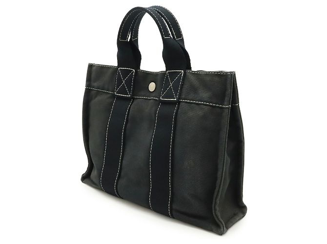Hermès Borsa tote PM Deauville Hermes Nero - vista 3