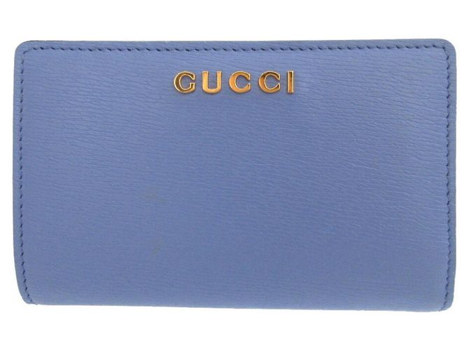 Billetera bi-fold de cuero morado Gucci Púrpura - vista 2