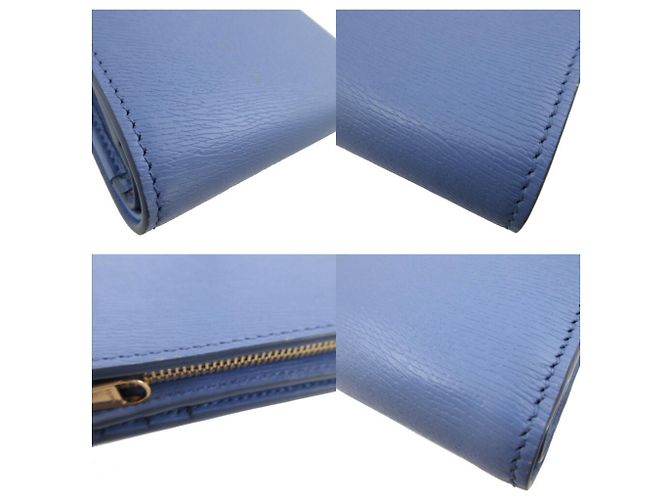 Billetera bi-fold de cuero morado Gucci Púrpura - vista 8