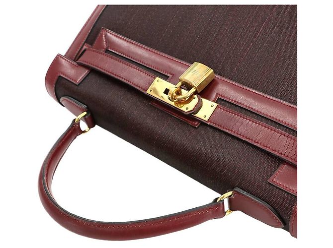 Hermès Sac à main Hermes Kelly 32 Rouge - vue 5