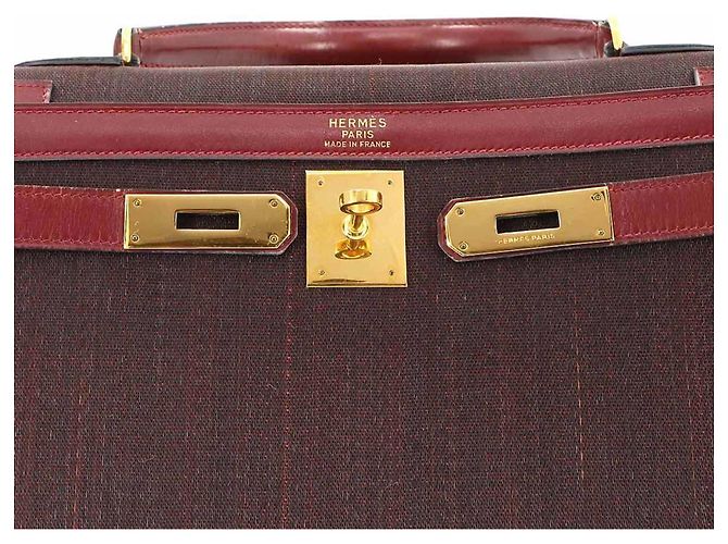 Hermès Sac à main Hermes Kelly 32 Rouge - vue 8