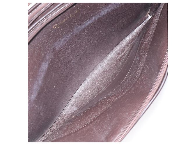 Borsa a spalla in tela Trotter Christian Dior marrone oro Auth 124989 D'oro - vista 18