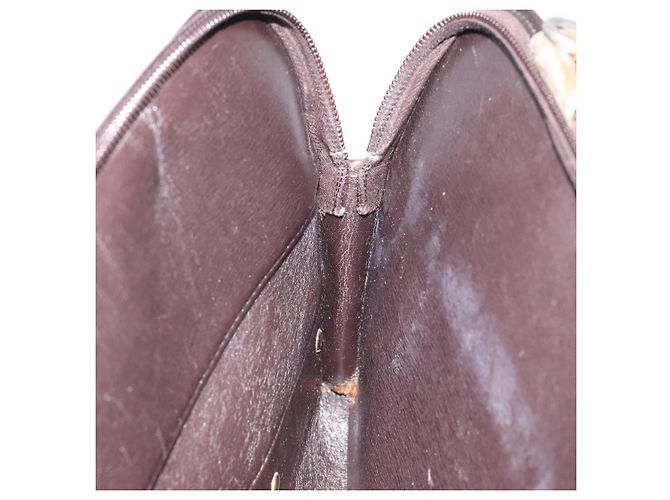 Borsa a spalla in tela Trotter Christian Dior marrone oro Auth 124989 D'oro - vista 20