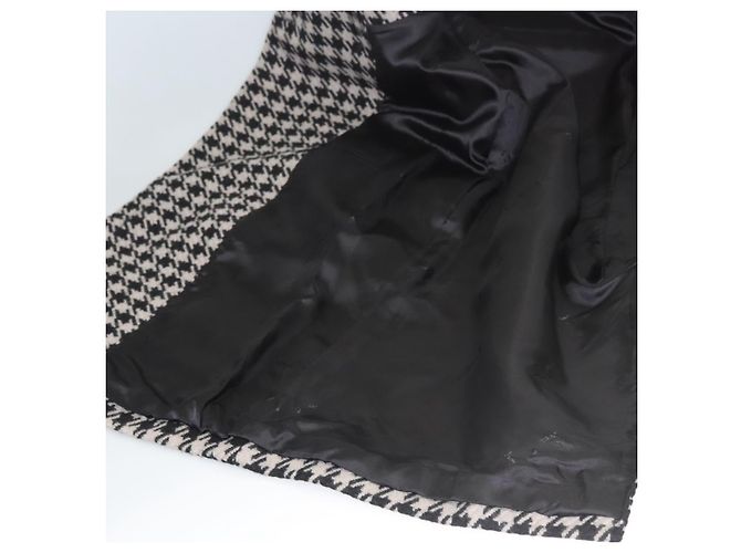 Off White Casaco Chester Off-White Jaqueta de Lã com Padrão Deslocado Preto Auth ym005M - vista 6