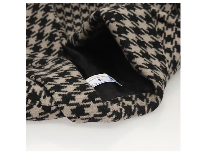 Off White Casaco Chester Off-White Jaqueta de Lã com Padrão Deslocado Preto Auth ym005M - vista 9
