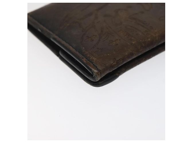 Monedero de cuero Berluti Calligraphy marrón Auth bs25955 Castaño - vista 11