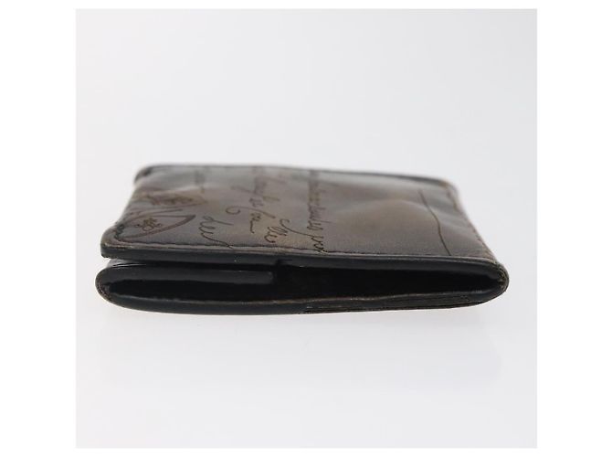Monedero de cuero Berluti Calligraphy marrón Auth bs25955 Castaño - vista 4