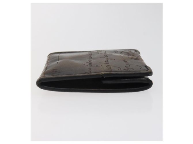 Monedero de cuero Berluti Calligraphy marrón Auth bs25955 Castaño - vista 5