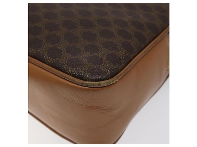 Céline Borsa a spalla in tela Macadam CELINE in pelle PVC marrone oro Auth BA1891 D'oro - vista 12
