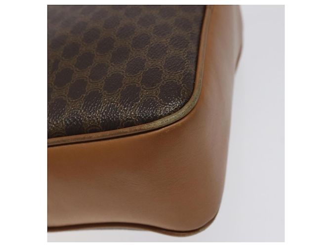 Céline Borsa a spalla in tela Macadam CELINE in pelle PVC marrone oro Auth BA1891 D'oro - vista 13