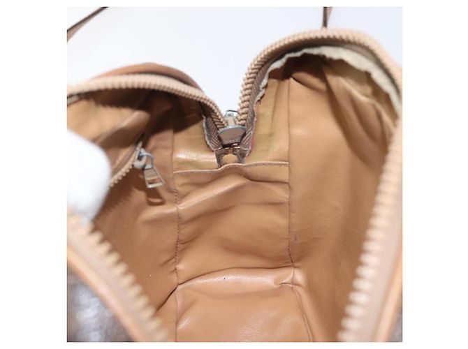 Céline Borsa a spalla in tela Macadam CELINE in pelle PVC marrone oro Auth BA1891 D'oro - vista 18
