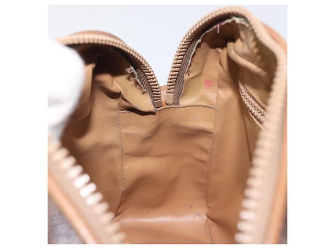 Céline Borsa a spalla in tela Macadam CELINE in pelle PVC marrone oro Auth BA1891 D'oro - vista 19