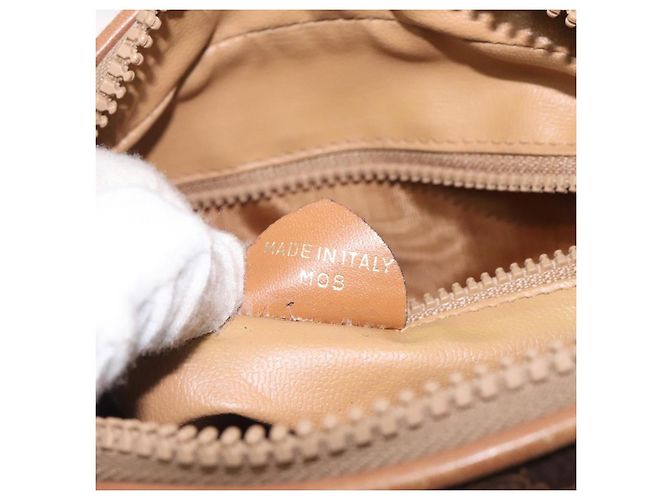 Céline Borsa a spalla in tela Macadam CELINE in pelle PVC marrone oro Auth BA1891 D'oro - vista 21