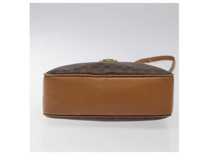 Céline Borsa a spalla in tela Macadam CELINE in pelle PVC marrone oro Auth BA1891 D'oro - vista 9