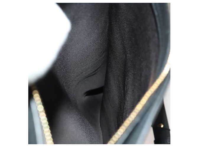 Bolsa de ombro de couro preto e dourado Auth bs25324 da BURBERRY - vista 17