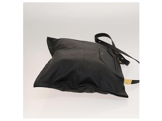 Bolsa de ombro de couro preto e dourado Auth bs25324 da BURBERRY - vista 4