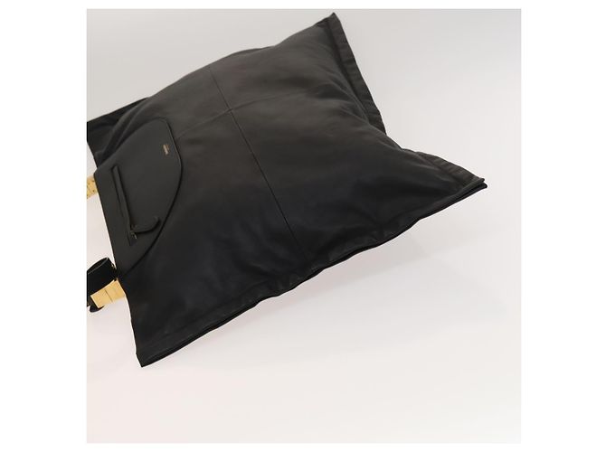 Bolsa de ombro de couro preto e dourado Auth bs25324 da BURBERRY - vista 5