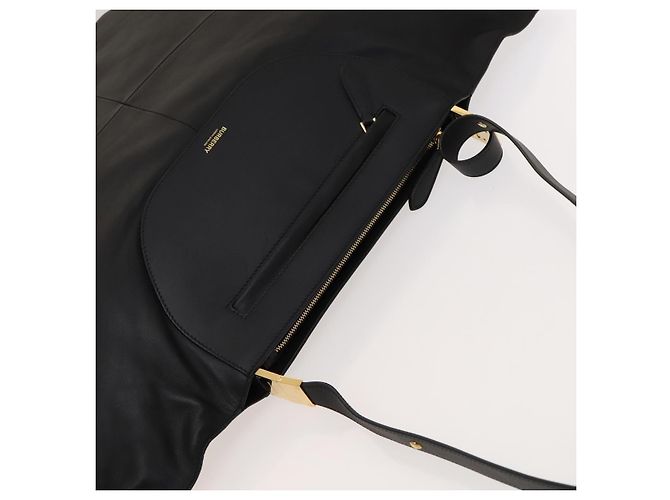 Bolsa de ombro de couro preto e dourado Auth bs25324 da BURBERRY - vista 6
