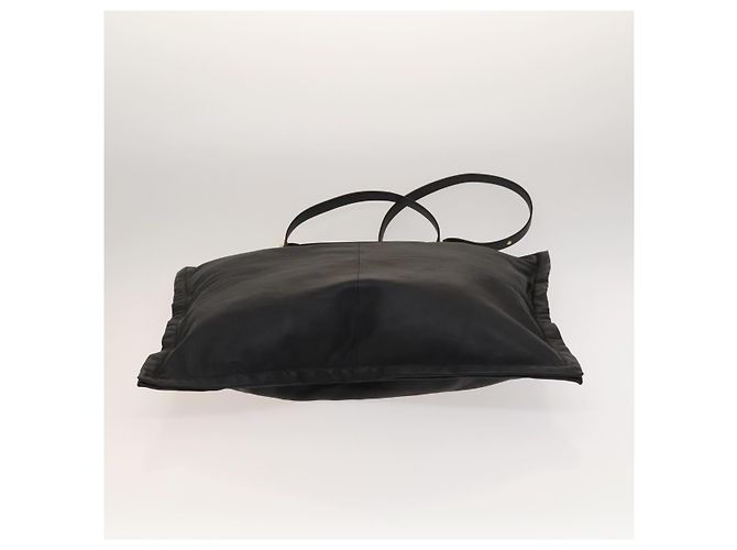 Bolsa de ombro de couro preto e dourado Auth bs25324 da BURBERRY - vista 9