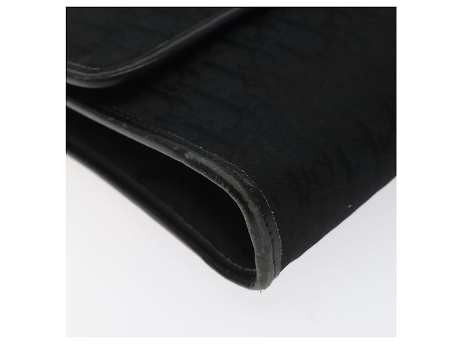 Borsa a spalla in tela Trotter Christian Dior nera e oro Auth BA1830 Nero D'oro - vista 11