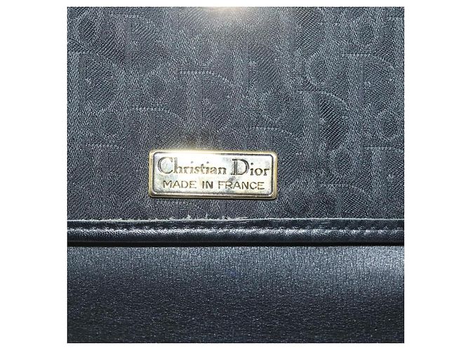 Borsa a spalla in tela Trotter Christian Dior nera e oro Auth BA1830 Nero D'oro - vista 16