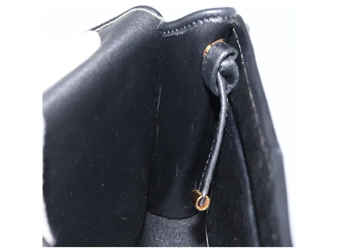 Borsa a spalla in tela Trotter Christian Dior nera e oro Auth BA1830 Nero D'oro - vista 18