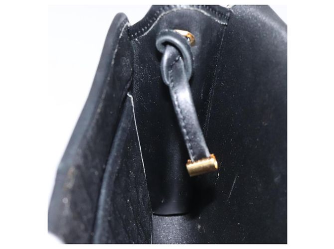 Borsa a spalla in tela Trotter Christian Dior nera e oro Auth BA1830 Nero D'oro - vista 19