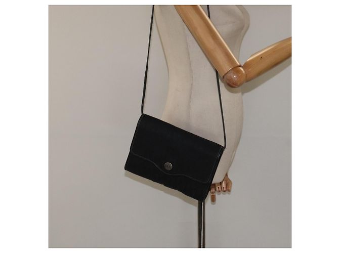 Borsa a spalla in tela Trotter Christian Dior nera e oro Auth BA1830 Nero D'oro - vista 21