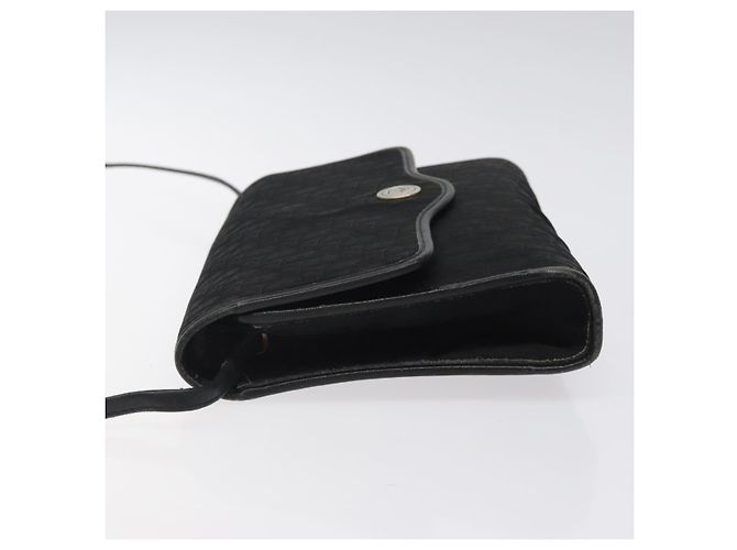 Borsa a spalla in tela Trotter Christian Dior nera e oro Auth BA1830 Nero D'oro - vista 5