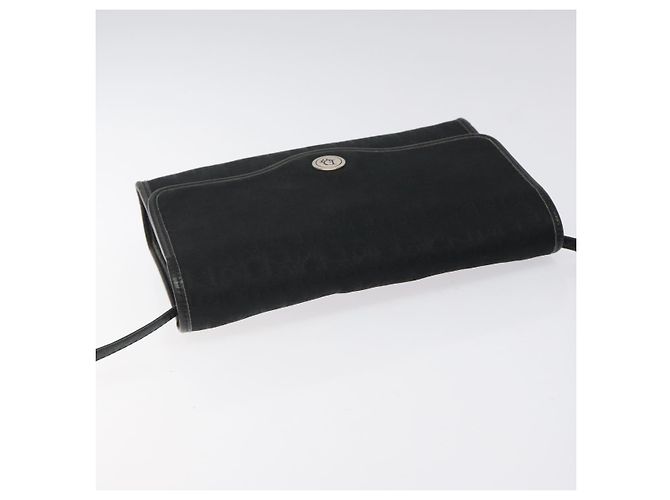 Borsa a spalla in tela Trotter Christian Dior nera e oro Auth BA1830 Nero D'oro - vista 6
