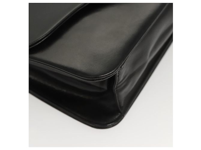 Borsa a spalla con catena Christian Dior in pelle nera e oro Auth BA2045 Nero D'oro - vista 10