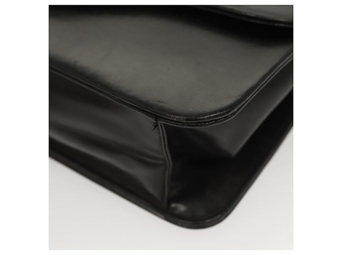 Borsa a spalla con catena Christian Dior in pelle nera e oro Auth BA2045 Nero D'oro - vista 11