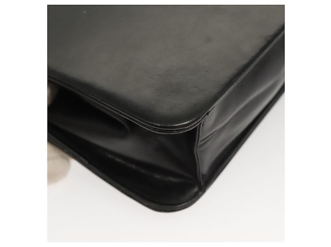 Borsa a spalla con catena Christian Dior in pelle nera e oro Auth BA2045 Nero D'oro - vista 12