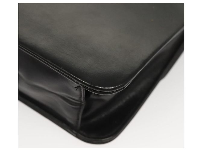 Borsa a spalla con catena Christian Dior in pelle nera e oro Auth BA2045 Nero D'oro - vista 13