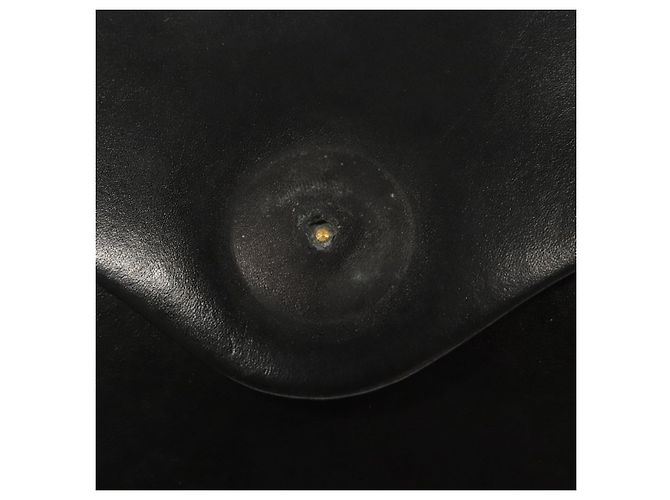 Borsa a spalla con catena Christian Dior in pelle nera e oro Auth BA2045 Nero D'oro - vista 14