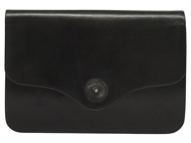 Borsa a spalla con catena Christian Dior in pelle nera e oro Auth BA2045 Nero D'oro - vista 2