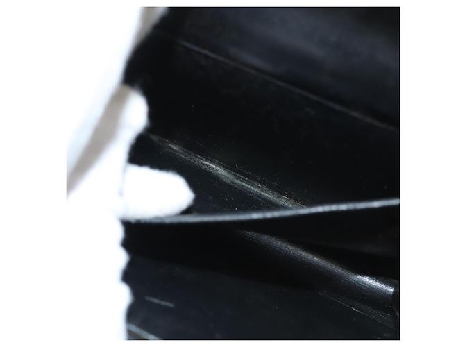 Borsa a spalla con catena Christian Dior in pelle nera e oro Auth BA2045 Nero D'oro - vista 20