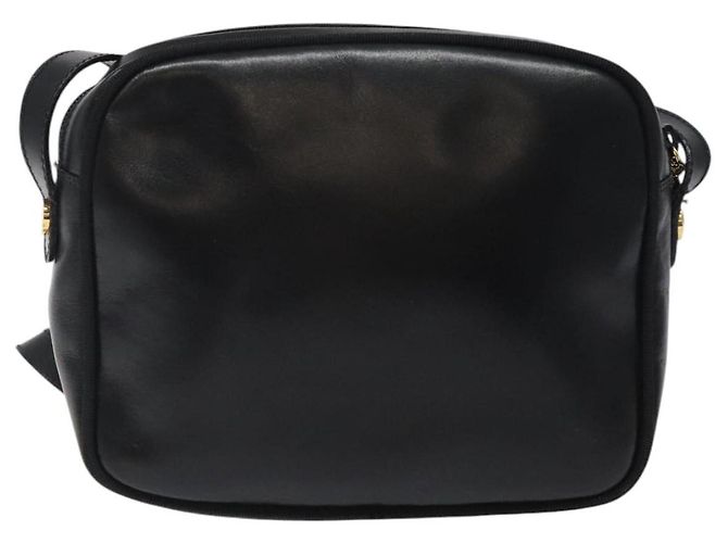 Borsa a Spalla Vala in Pelle Nera e Oro di Salvatore Ferragamo Auth bs25514 Nero D'oro - vista 3