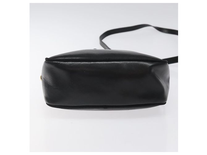 Borsa a Spalla Vala in Pelle Nera e Oro di Salvatore Ferragamo Auth bs25514 Nero D'oro - vista 9