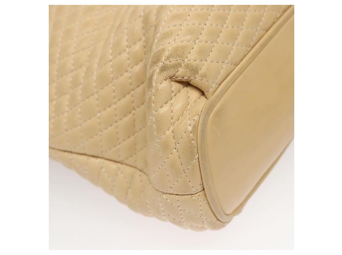 BALLY Borsa a Spalla in Pelle Trapuntata con Catena Beige Oro Auth BA1743 D'oro - vista 10