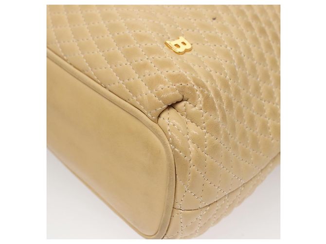 BALLY Borsa a Spalla in Pelle Trapuntata con Catena Beige Oro Auth BA1743 D'oro - vista 11
