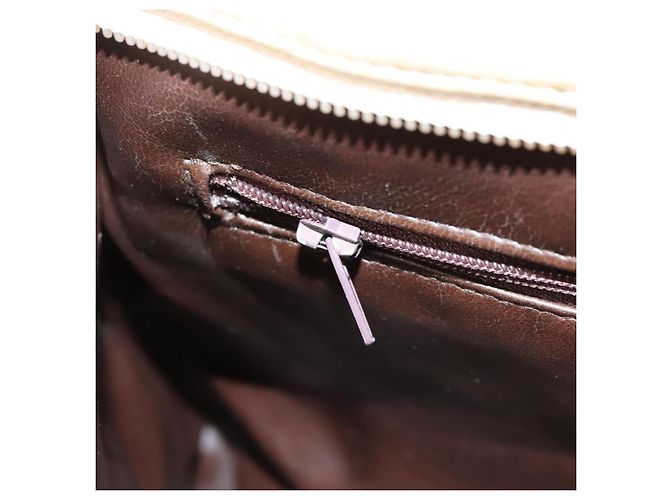 BALLY Borsa a Spalla in Pelle Trapuntata con Catena Beige Oro Auth BA1743 D'oro - vista 21