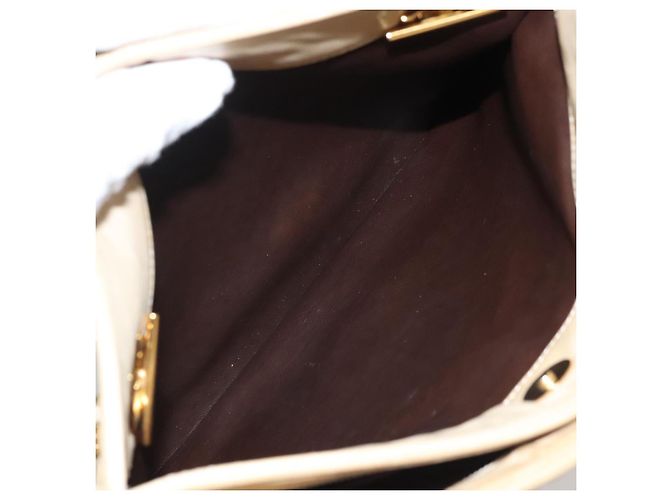 BALLY Borsa a Spalla in Pelle Trapuntata con Catena Beige Oro Auth BA1743 D'oro - vista 23