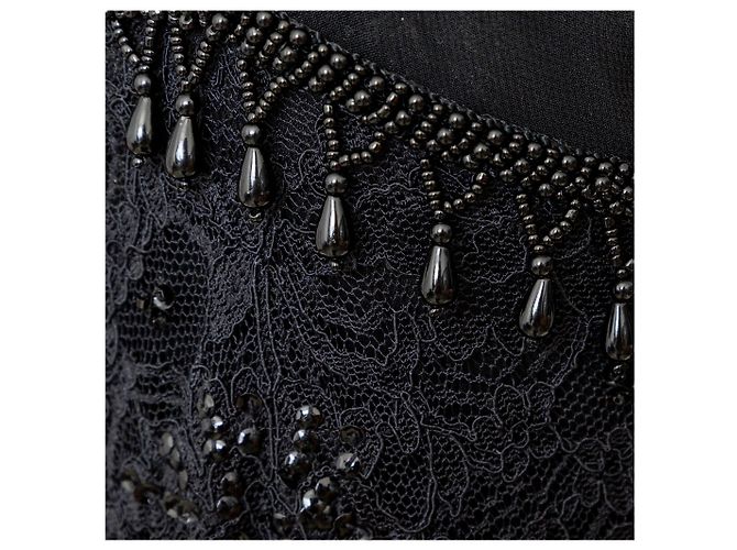 Vestido de encaje adornado Dolce & Gabbana Negro - vista 10