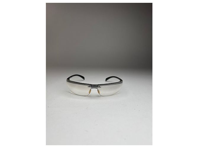 Occhiali da sole vintage Chanel trasparenti Argento - vista 8