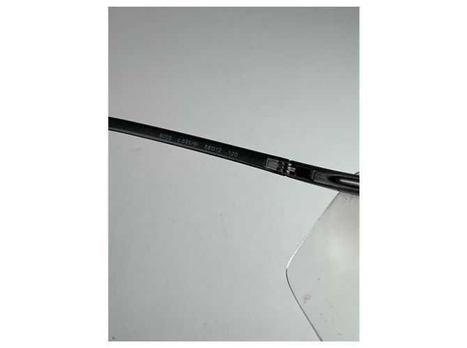 Occhiali da sole vintage Chanel trasparenti Argento - vista 9