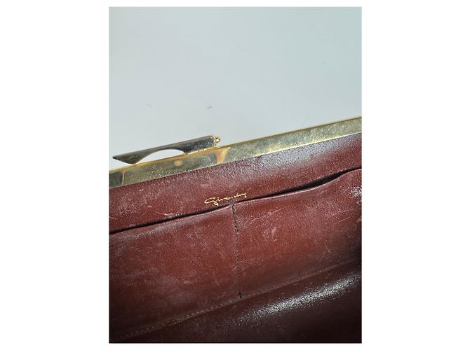 Clutch in pelle monogramma vintage Givenchy Bianco - vista 8