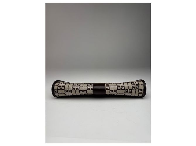 Clutch in pelle monogramma vintage Givenchy Bianco - vista 9